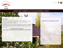 Tablet Screenshot of hotel-pavillon-gatines.com